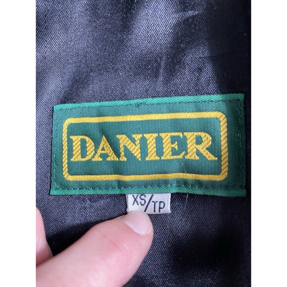 Vintage 80s Danier Black 100% Suede Wrap Jacket Boho Women’s Size XS Made In CA - Picture 5 of 9